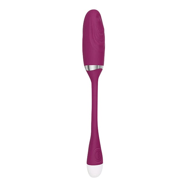 Adam & Eve - Eve's Thumping Love Button Silicone Bullet Egg Vibrator (Burgundy) -  Wireless Remote Control Egg (Vibration) Rechargeable  Durio.sg