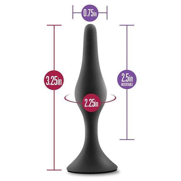 Blush Novelties - Luxe Beginner Anal Plug Small (Black) -  Anal Plug (Non Vibration)  Durio.sg