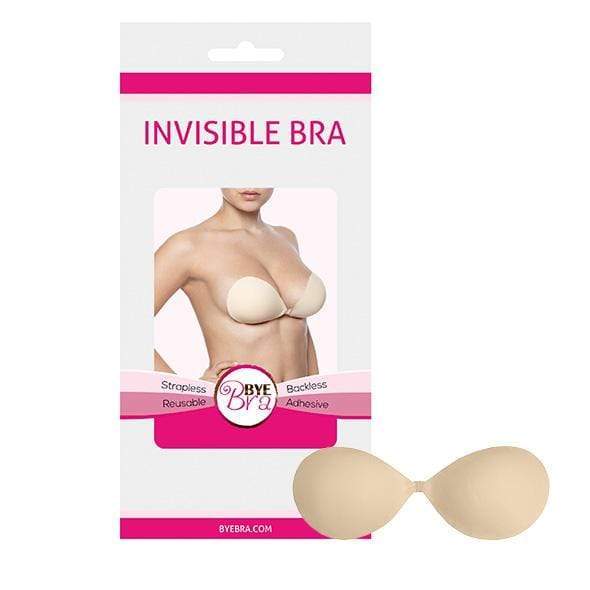  Bye Bra - Invisible Strapless Reusable Bra Cup C (Beige