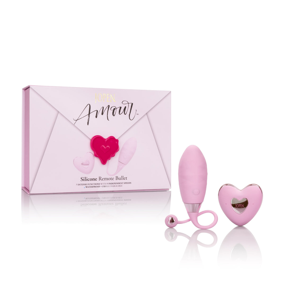 Calexotics - Amour Silicone Remote Egg Bullet Vibrator (Pink) -  Wireless Remote Control Egg (Vibration) Rechargeable  Durio.sg