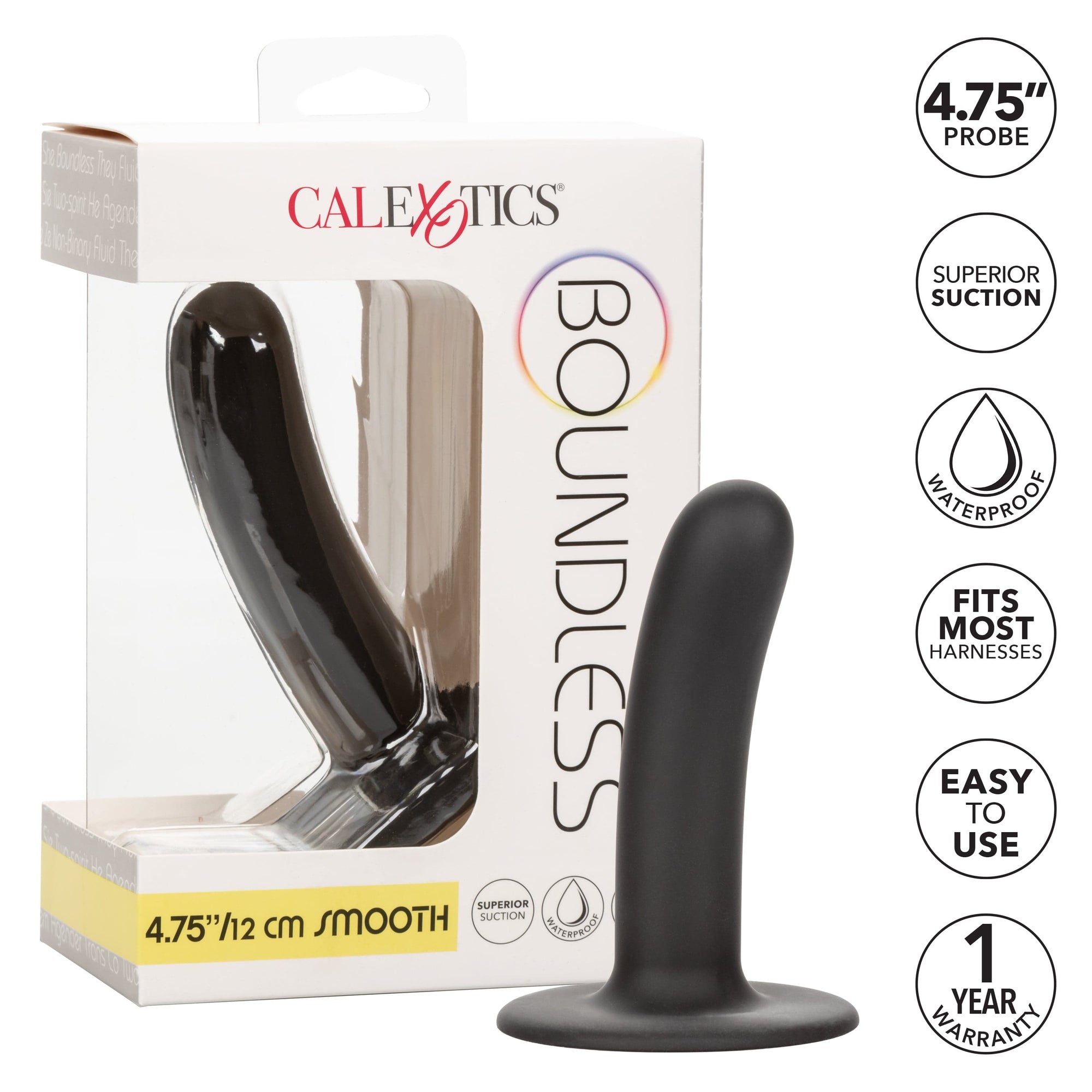 Durio.sg: California Exotics - Boundless Smooth Pegging Probe Strap on Dildo  4.75