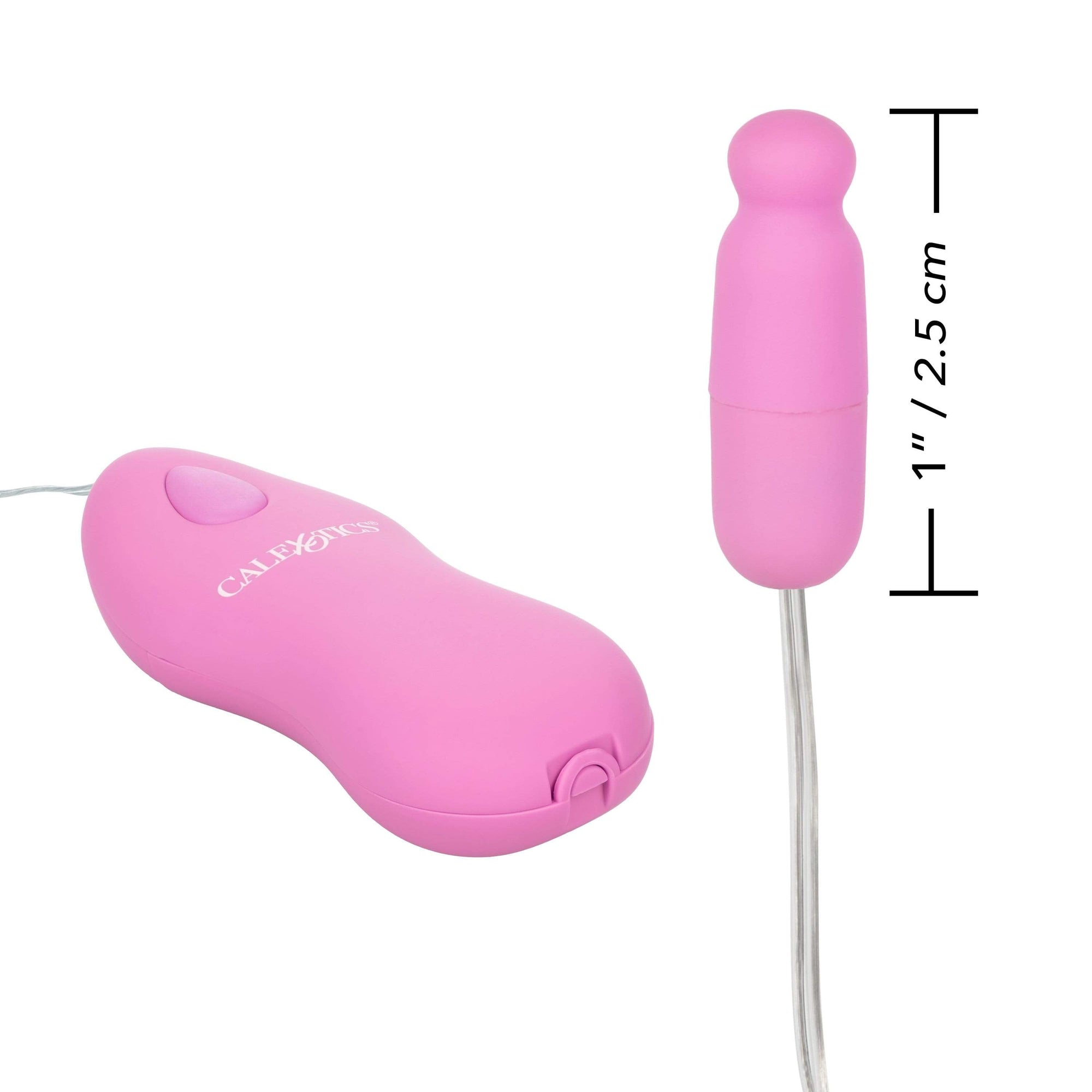 California Exotics - Classic Remote Whisper Micro Heated Bullet Vibrator (Pink) -  Wired Remote Control Egg (Vibration) Non Rechargeable  Durio.sg