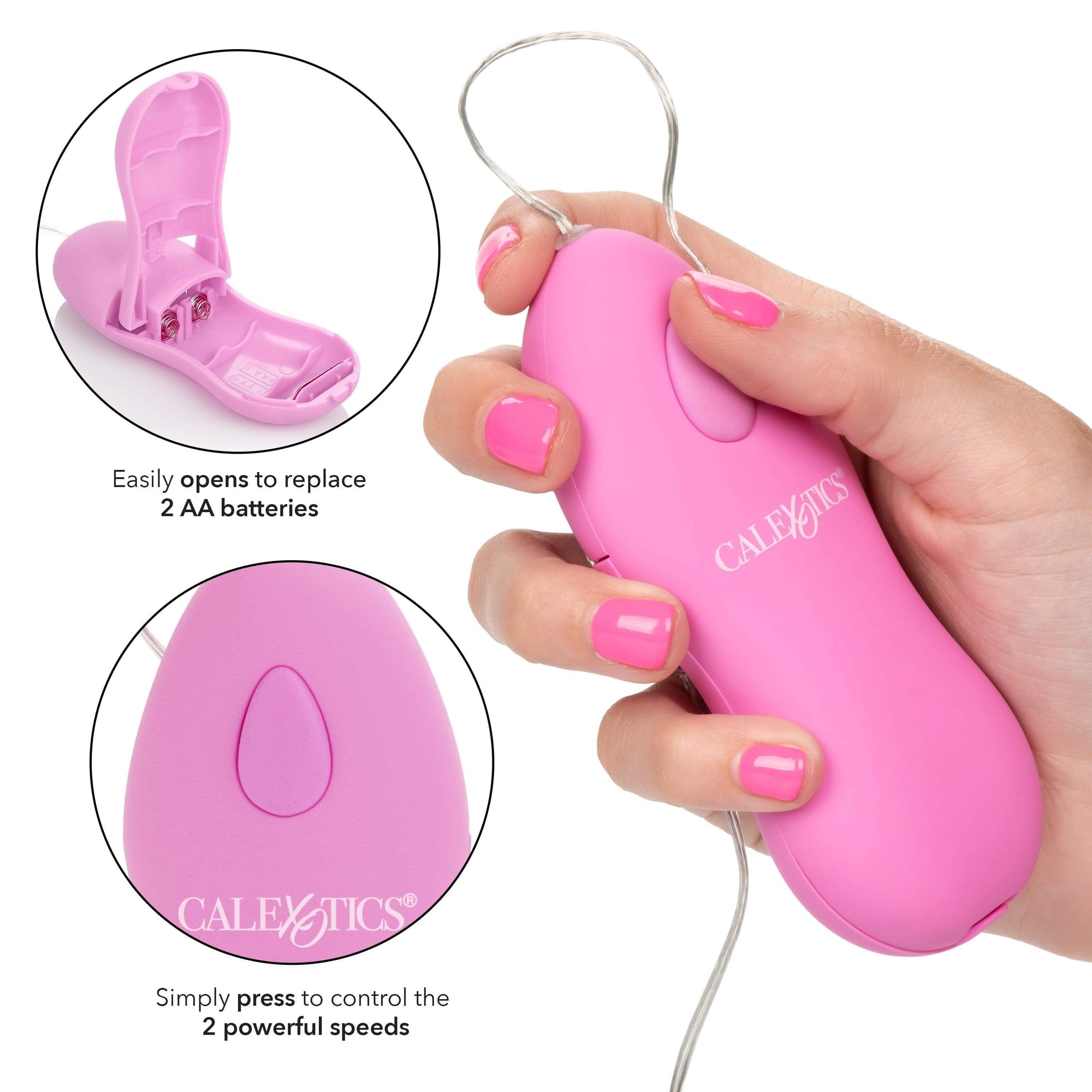 California Exotics - Classic Remote Whisper Micro Heated Bullet Vibrator (Pink) -  Wired Remote Control Egg (Vibration) Non Rechargeable  Durio.sg