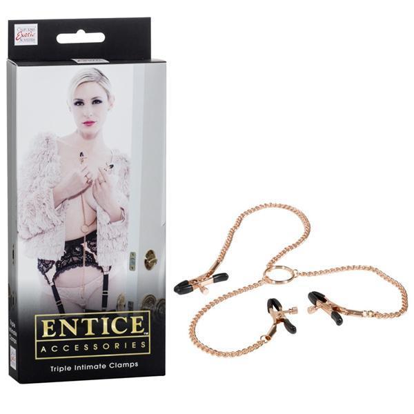 California Exotics - Entice Triple Intimate Nipple Clamps -  Nipple Clamps (Non Vibration)  Durio.sg