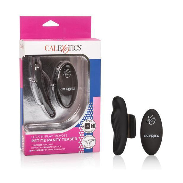  California Exotics - Lock N Play Remote Panty Vibrator Petite  (Black) Wireless Remote Control Egg (Vibration) Rechargeable