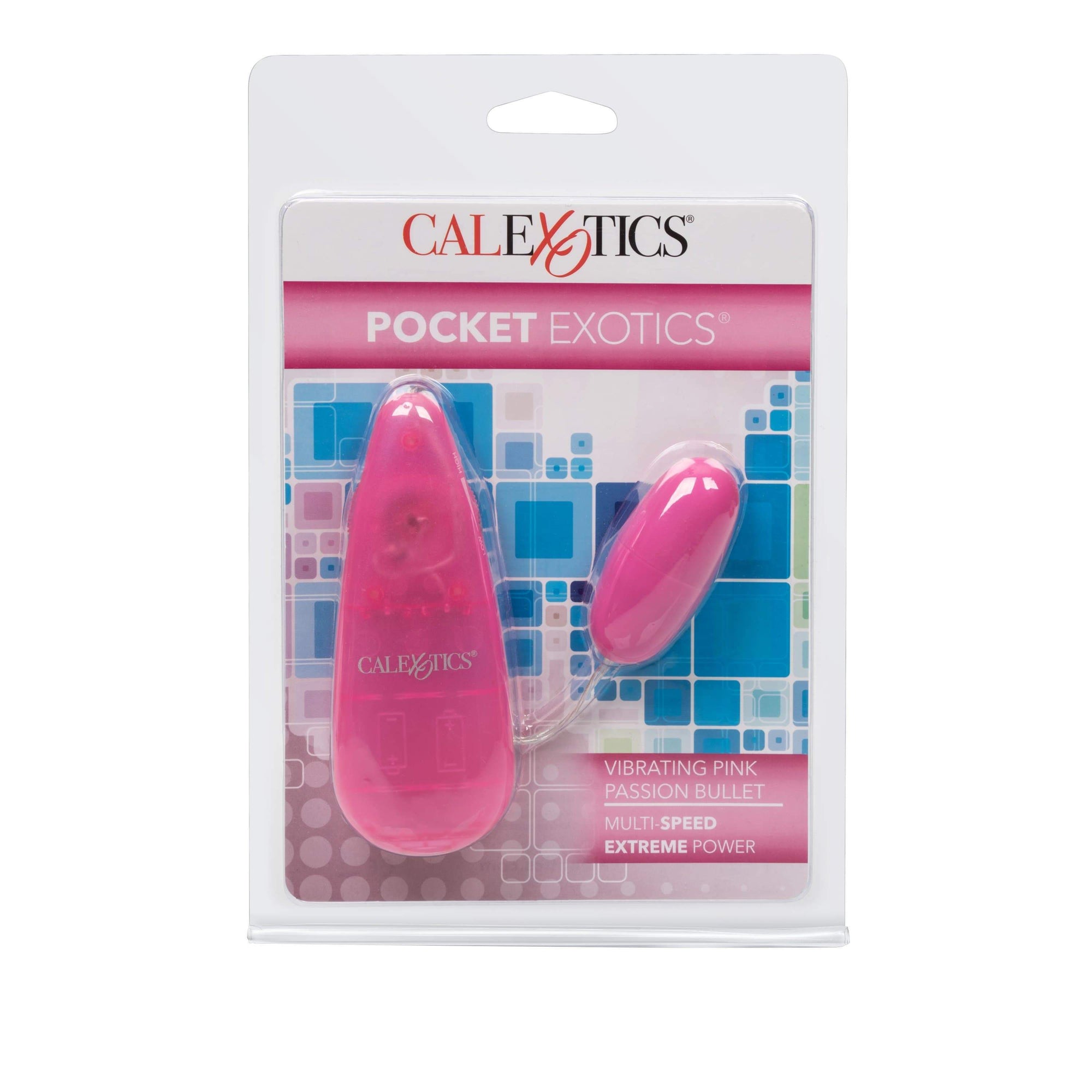 California Exotics - Pocket Exotics Vibrating Pink Passion Bullet Vibrator (Pink) -  Wired Remote Control Egg (Vibration) Non Rechargeable  Durio.sg