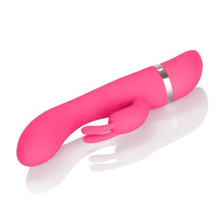 California Exotics - Utopia Bunny Massager (Pink) -  Rabbit Dildo (Vibration) Non Rechargeable  Durio.sg