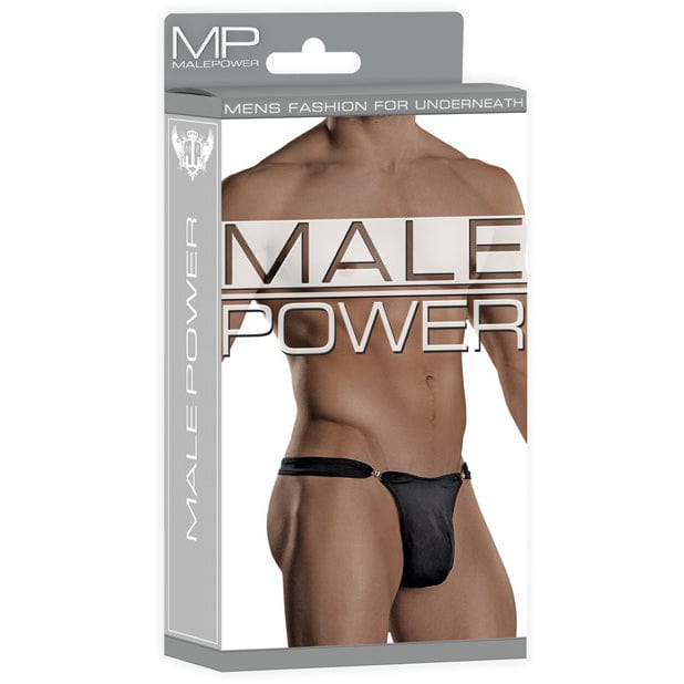 Male Power - Bong Clip Thong Underwear L/XL (Black) -  Gay Pride Underwear  Durio.sg