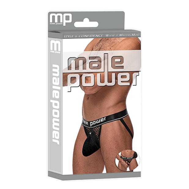 Male Power - Cock Pit Fishnet Cock Ring Jock Underwear S/M (Black) -  Gay Pride Underwear  Durio.sg