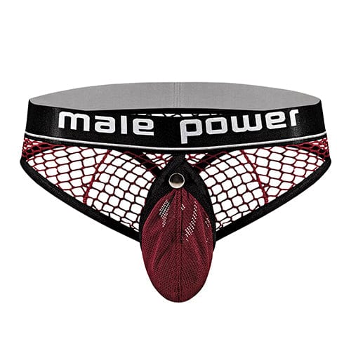 Male Power - Cock Pit Fishnet Cock Ring Thong Underwear Red S/M (Red) -  Gay Pride Underwear  Durio.sg