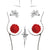 Neva Nude - Burlesque First Impression Roses Reusable Silicone Pasties Nipple Covers O/S (Red) -  Nipple Covers  Durio.sg