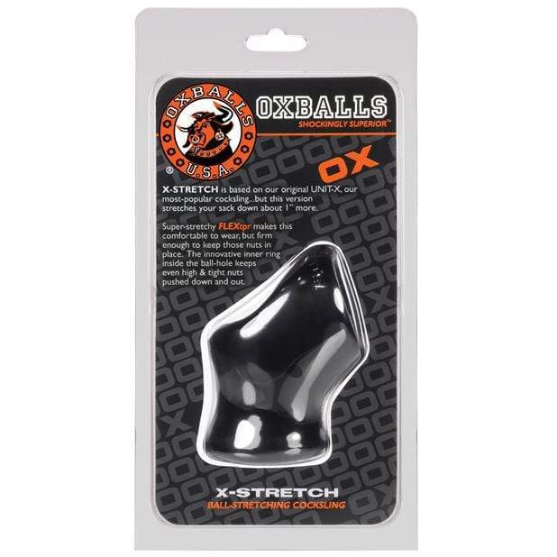 Oxballs Tri-Squeeze Silicone 3-Ring Ball Stretching Sling - Clear