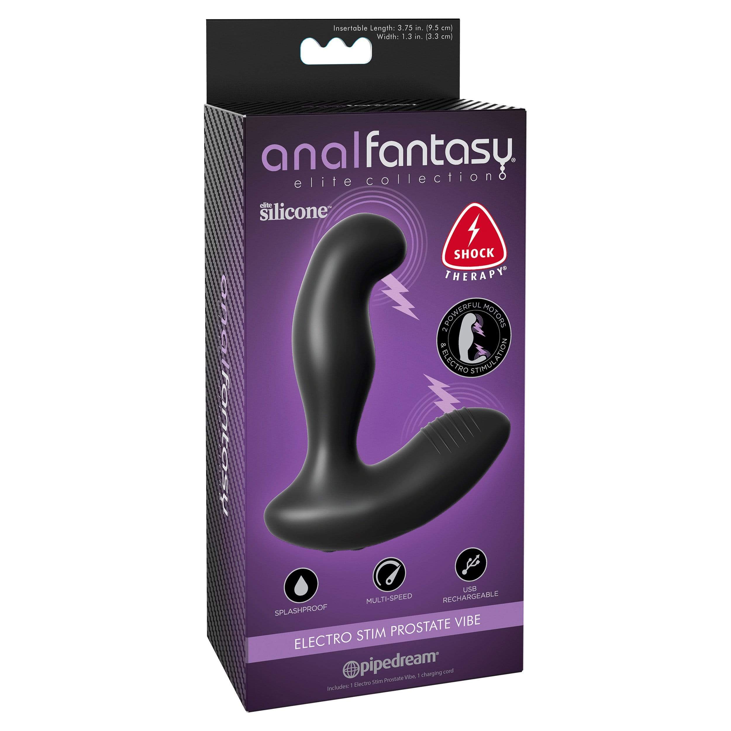 Durio.sg: Pipedream - Anal Fantasy Elite Electro Stim Prostate Vibe (Black)  Prostate Massager (Vibration) Rechargeable