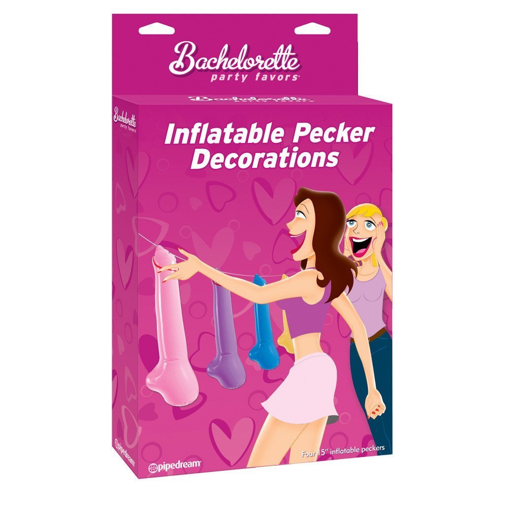 Pipedream - Bachelorette Party Favors Inflatable Pecker Decorations (Multi Colour) -  Bachelorette Party Novelties  Durio.sg