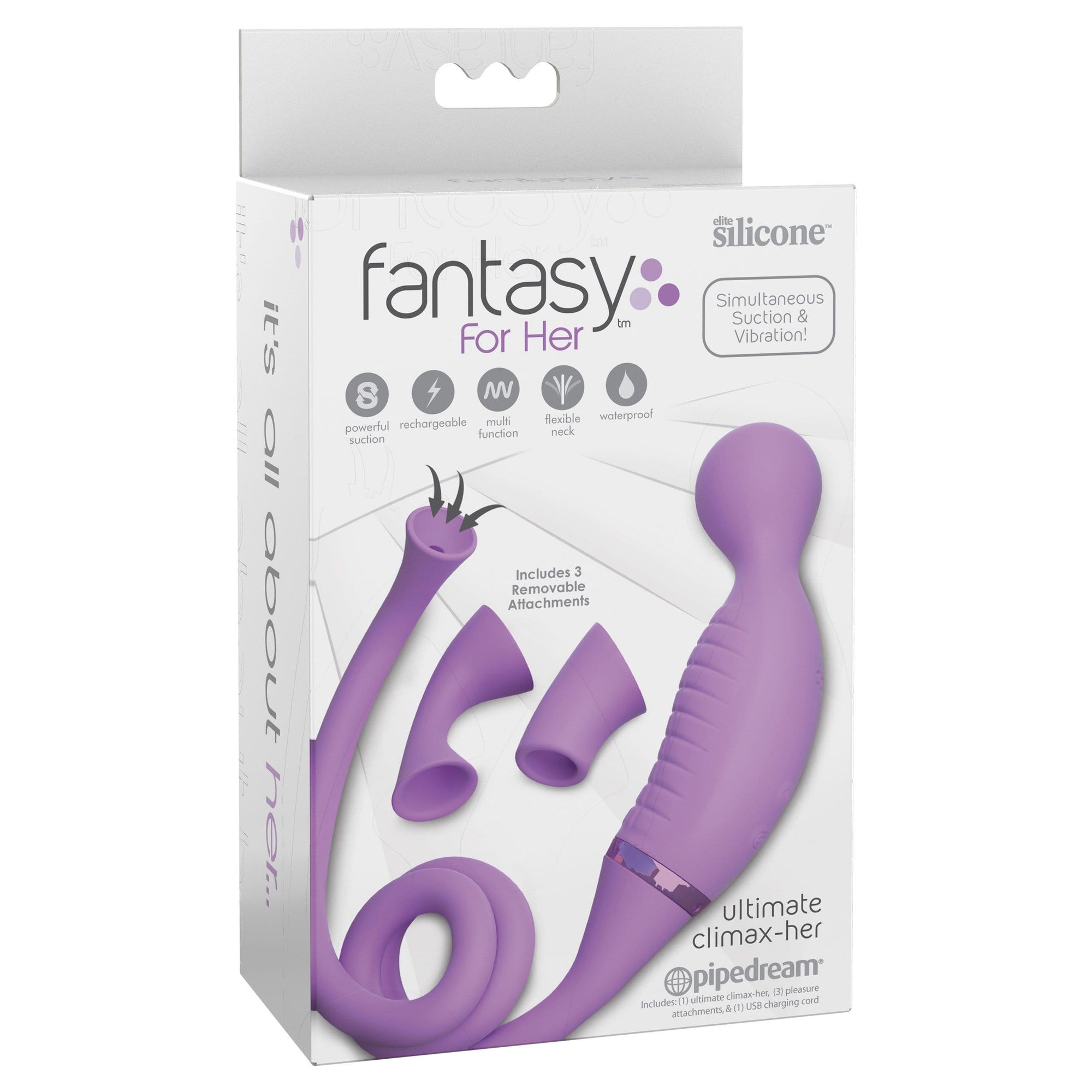 Durio.sg: Pipedream - Fantasy For Her Ultimate Climax Her Clit Massager  (Purple) Clit Massager (Vibration) Non Rechargeable