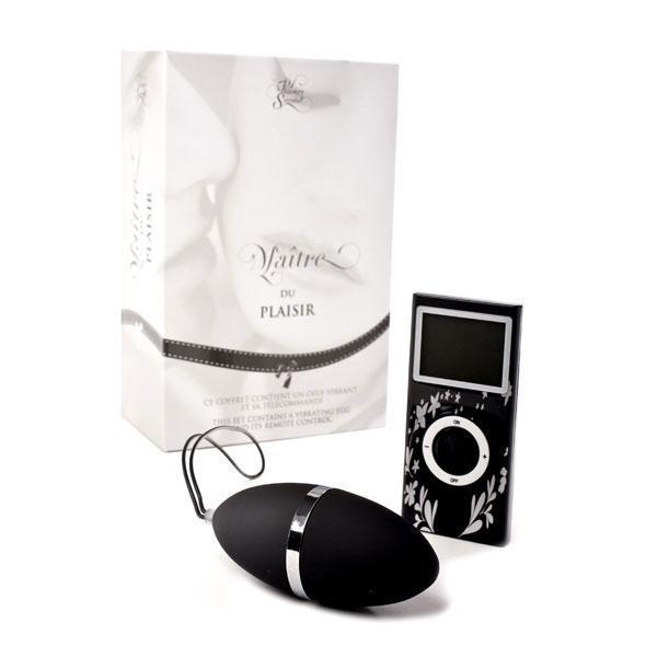 Plaisirs Secrets - Wireless Egg Vibrator (Black) -  Wireless Remote Control Egg (Vibration) Non Rechargeable  Durio.sg