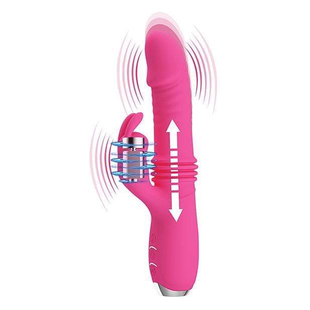 Pretty Love - Dorothy Thrusting Rabbit Vibrator (Pink) -  Rabbit Dildo (Vibration) Rechargeable  Durio.sg