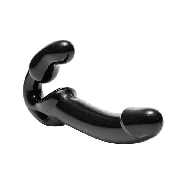 Strap U - Revolver Strapless Strap on G Spot Dildo (Black) -  Strap On with Dildo for Reverse Insertion (Non Vibration)  Durio.sg